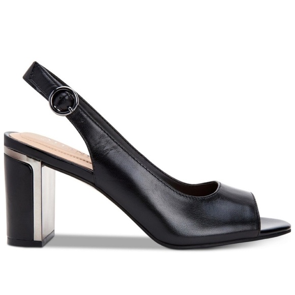 🆕Alfani Black and Silver sling back - Picture 3 of 5